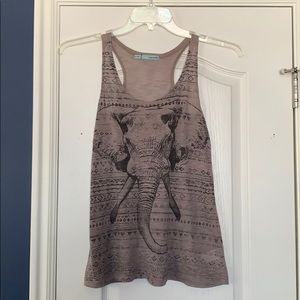 Elephant graphic tank
